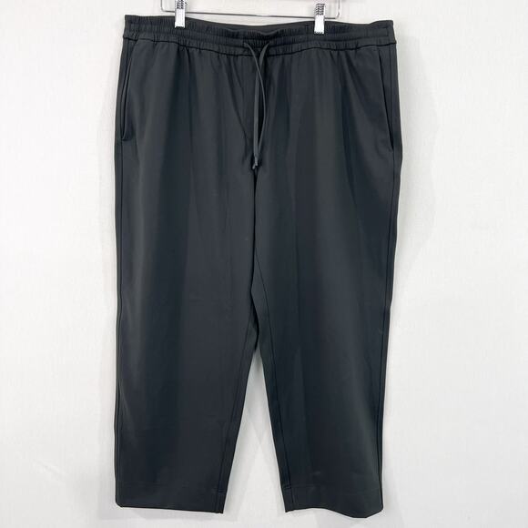 NEW Lululemon Tapered-Leg Mid-Rise Crop Pant XL Luxtreme Graphite Gray 25" insea - Picture 2 of 8